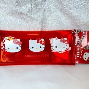 BNWT Hello Kitty pouch with clip from Japan